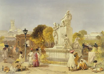 Das Wellesley-Denkmal, Bombay, 1863